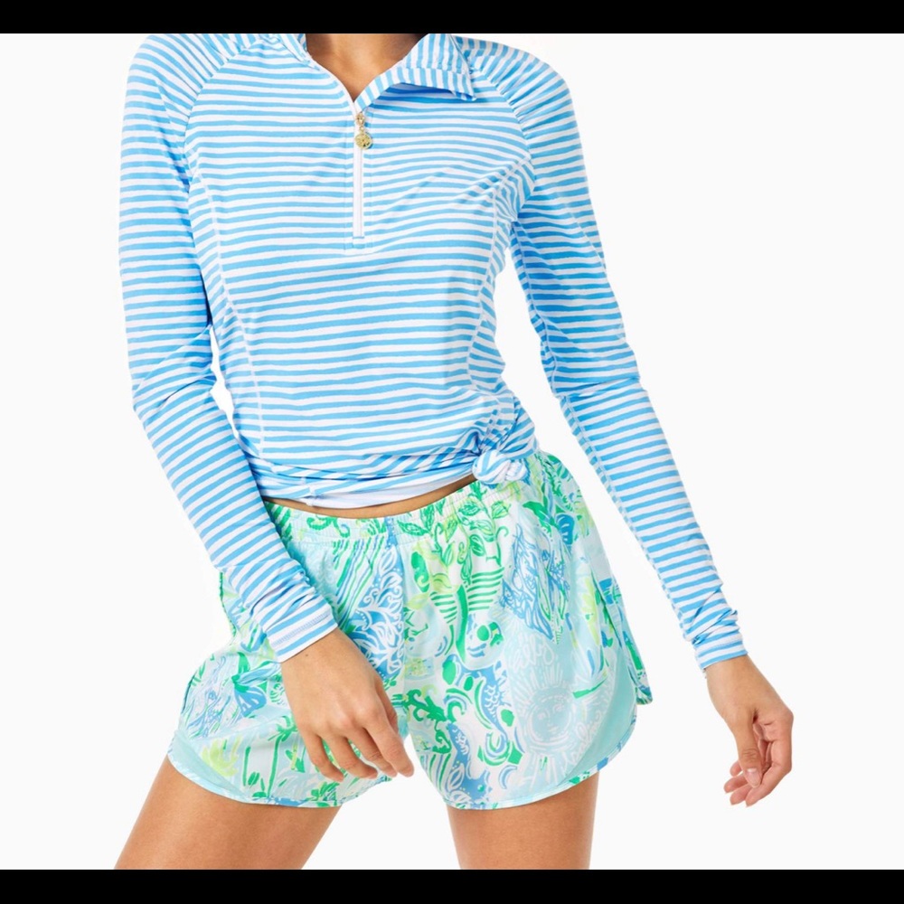 4’ inch Ocean Trail shorts in Whisper Blue Beach